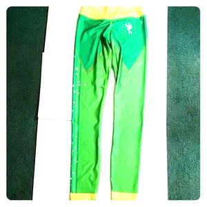 runDisney Tinkerbell running leggings green XS